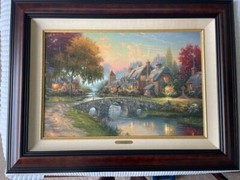 Thomas Kinkade Cobblestone Bridge w/Master Highlighter highlights
