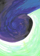 ACEO ATC CARD „Prophecy 24“ REASOR Original Hand Made Abstract Painting 2.5×3.5