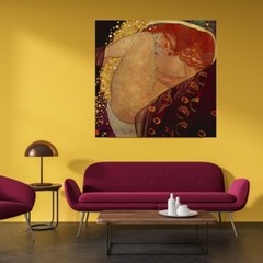 Danae by Gustav Klimt ,Handmade Abstract Oil Painting on Linen Canvas GK005