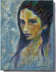 ABSTRACT IMPASTO GIRL FEMALE POP ORIGINAL█OIL PAINTING ART█SIGNED PORTRAIT OOAK