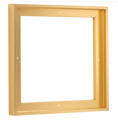 Pixy Canvas Floater Frame 18×18 for 0.75 inch Deep Paintings Art Brass Gold