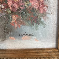 Robert Helman Impasto Original 1980s Oil Painting signed Cottage Estate Find!!!