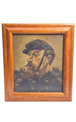 General Philip Kearny Civil War Painting VTG Antique KIA Battle Of Chantilly
