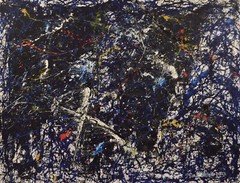 Jackson Pollock style canvas￼￼￼ Painting 81” X 62” XL (6ft. 9in.)Abstract,Modern