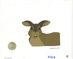 Watership Down 1978 Production Animation Cel Blackberry LJE Seal and COA 034-002