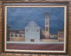 Chiesa Ognisanti-Firenze-Florence- All Saints Church- Painting-1983-August Mosca