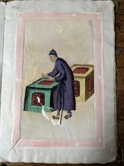 10 Fine Antique Chinese Paintings Daily Life Dated 1902 in a folio Superb & Rare