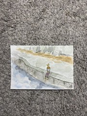 Altmer On A Break By Nicholas Hagen Original Watercolor 5×7 Paper