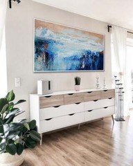 Oversize Wall Art Extra Large Textured Contemporary Art Modern Artwork 27in