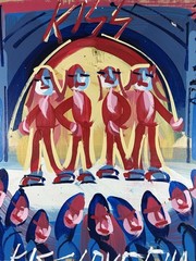 STEVE KEENE ORIGINAL ART – KISS – Rock Band – KissLoveGun Album 19” x 16”