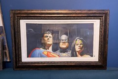 Superman painting BATman Painting- Justice League Alex Ross painting wonder wo