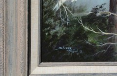 – Roseate & Egret near Rookery Original Acrylic Painting by Sherry Hogan