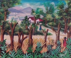 ŠTUNNING 8 x 10 Original ART BY THE LATE LISTED MASTER VOUL HAITIAN-HAITI