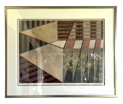 Original Post Modern Abstract Geometric Painting By Mike Moor