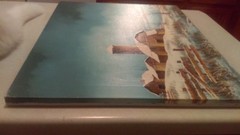 Everett Woodson Winter Barn Scene Painting On Canvas 20″ X 24″ Signed