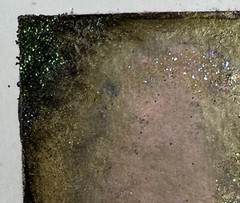 Mixed Media Mini Painting Ink Metallic Powders and Dyes Kathryn Vaughn Ireland