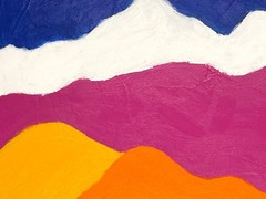 Block Mountain Study Original Abstract Acrylic Painting 12×12 Cradled Wood By Me