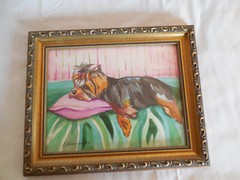 Elena Stetskovitch original watercolor painting Yorkshire terrier Yorkie 2011~