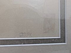 Study of Dancer Framed Pencil Sketch Drawing Signed GJSLAK Male Man Boy Figure