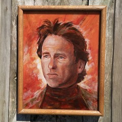 John Ritter of Three’s Company – Painting Acrylic on Paper Unframed