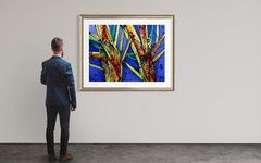 SIMEON GONZALES Original Painting COA / art studio Maryland – USA/LARGE XXL