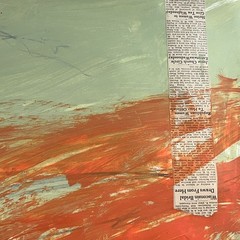 Original Mixed Media Abstract Modern Art Painting 24×36 „Nadir“ Signed