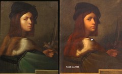 Renaissance Mannerism Italian Painting Del Piombo Circle Young Man Portrait