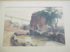Edna Marrett Wilcocks (1887 – 1969) PAINTING INDUSTRIAL AMERICAN REGIONALISM