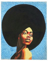 LANRE BURAIMOH Portrait 2012 – African American Art * Oil Painting