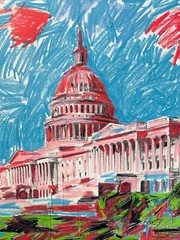 New Orleans Louisiana Artist Architect Grover Mouton Artwork DC Capitol Building