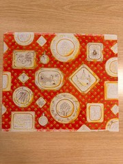 Original Gouache Textile Design X02528 Kitchen Plates Fruit Vegetable Illustrati