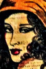 ROSETTA – Pen & Ink on 3.5″ x 4.5″ CardStock – Framed