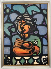 Amelia Pelaez 1962. Watercolor/Mixed Media on Heavy Paper with Certificate