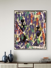 Street Art Urban Abstract Chaos Silhouette Textured Art Original 8 by 10