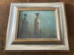 Ifj. Jeno Benedek Painting: Armyak 1995 – Hungarian Artist – Oil on Fiberboard