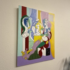 1931 Cubist Figurative Masterpiece „The Sculptor“ by Pablo Picasso Render