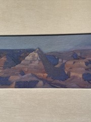 JOHN AXTON PAINTING LANDSCAPE GRAND CANYON VIEW IMPRESSIONIST FAMOUS LISTED OIL