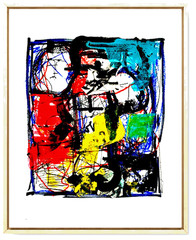 STEVEBARTZ ORIGINAL ART „OBSERVATION“ 18X24 GALLERY THICK PAPER FINE ART HOME