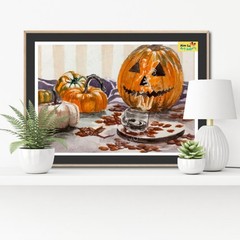 Painting original digital download „Autumn Halloween“ In 4 different sizes