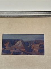 JOHN AXTON PAINTING LANDSCAPE GRAND CANYON VIEW IMPRESSIONIST FAMOUS LISTED OIL