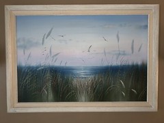 Authentic Catherine Parker Melton 36”x24” Large Seascape Oil Painting On Canvas