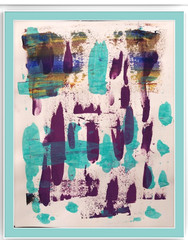 Modern Bold Purely Abstract 11×14 Original Signed Paper Wall Art Acrylic BACH