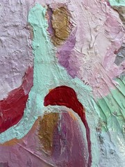 Island Spirits “Abstract “ An Acrylic Original Painting 16”x12”Victoria Heisler