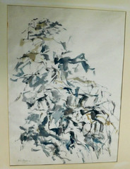 MORTON GROSSMAN (1926-1998) LISTED AMERICAN FINE LARGE ORIGINAL WATERCOLOR