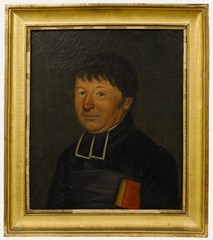 French School 19th Century Oil – Portrait of a Clergyman