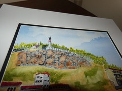 Port of Kusadasi Turkey Original Watercolor Signed Doug Sorrell