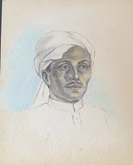 Mid Century Mystic India Hand Drawn by Muse – Pair of Illustrations