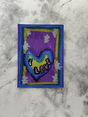 aceo atc original artist trading cards kids kahea gr8w8art acrylic marker