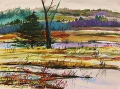 ORIGINAL Landscape WATERCOLOR Painting JMW art John Williams Realism