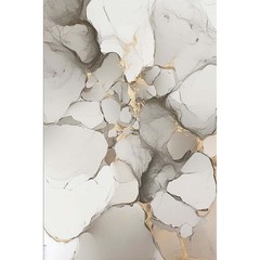 Wall Art Abstract Hand Painted Oil Painting Canvas Living Room Grey and gold